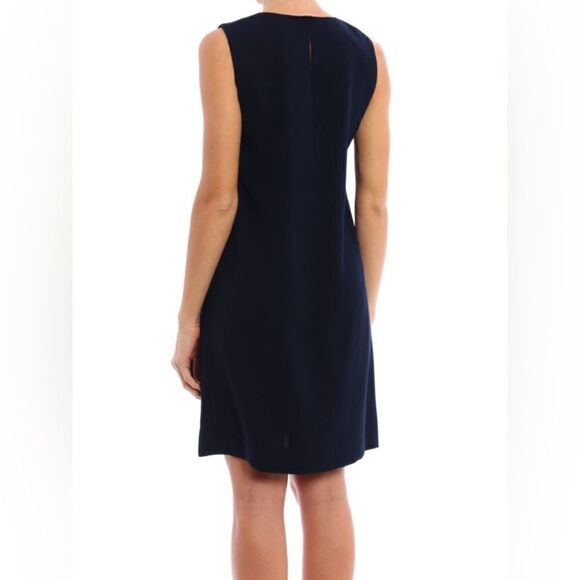 NWT Diane Von Furstenberg Vestido Corto Wyler Azul Oscuro Mini Black Dres Size 0 - Picture 7 of 12